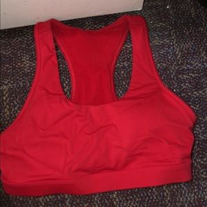 Fabletics Red Sports Bra Size Medium